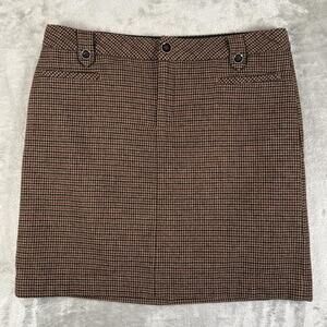 Eddie Bauer Women’s Brown Plaid Casual Skirt Size 12